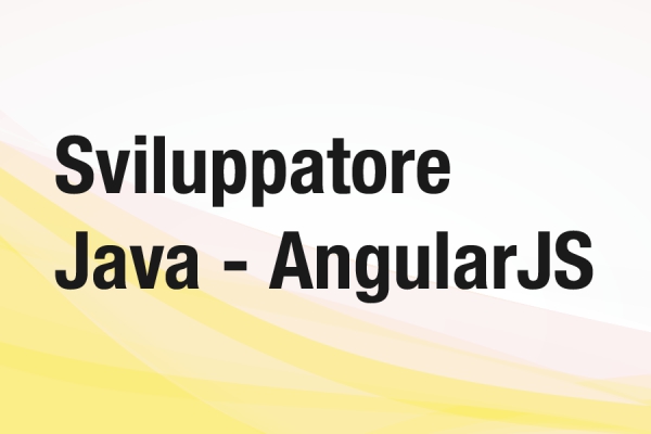 Cerchiamo Sviluppatore Java - AngularJS